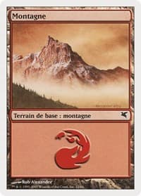 Mountain (French) - "Montagne" (I12) - Magic Encyclopedia 2005 (Salvat/Hachette) - Magic: The Gathering card