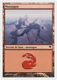 Mountain (French) - "Montagne" (C12) - Magic Encyclopedia 2005 (Salvat/Hachette) - Magic: The Gathering card