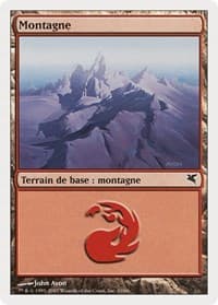 Mountain (French) - "Montagne" (I10) - Magic Encyclopedia 2005 (Salvat/Hachette) - Magic: The Gathering card