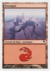 Mountain (French) - "Montagne" (D10) - Magic Encyclopedia 2005 (Salvat/Hachette) - Magic: The Gathering card