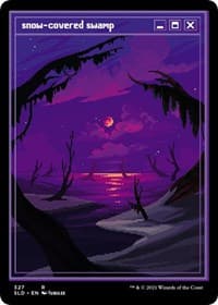 Snow-Covered Swamp (PixelSnowLands.jpg) - Secret Lair Drop Series - Magic: The Gathering card