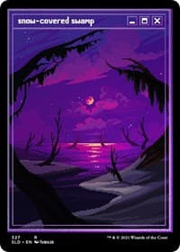 Snow-Covered Swamp (PixelSnowLands.jpg) (Foil Etched) - Secret Lair Drop Series - Magic: The Gathering card