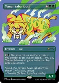 Temur Sabertooth - Secret Lair Drop Series - Magic: The Gathering card