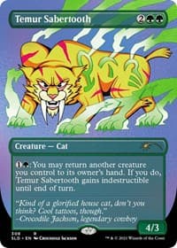 Temur Sabertooth (Foil Etched) - Secret Lair Drop Series - Magic: The Gathering card