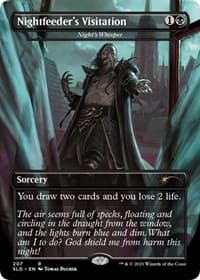 Nightfeeder's Visitation - Night's Whisper - Secret Lair Drop Series - Magic: The Gathering card