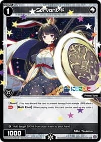 Servant # - Diva Debut Deck D02: NIJISANJI ver. Sanbaka - WIXOSS card