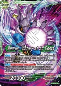 Beerus // Beerus, Victory at All Costs - Realm of the Gods - Dragon Ball Super: Masters card