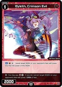 Byleth, Crimson Evil - Interlude Diva - WIXOSS card