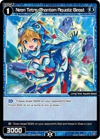 Neon Tetra, Phantom Aquatic Beast - Interlude Diva - WIXOSS card