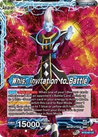 Whis // Whis, Invitation to Battle - Realm of the Gods - Dragon Ball Super: Masters card