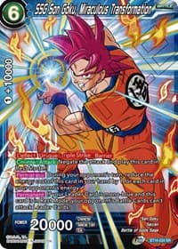 SSG Son Goku, Miraculous Transformation - Realm of the Gods - Dragon Ball Super: Masters card