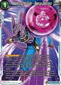 Realm of the Gods - Beerus Destroys - Realm of the Gods - Dragon Ball Super: Masters card