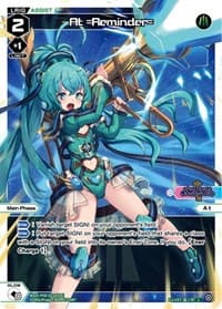 At =Reminder= (Parallel Foil) - Interlude Diva - WIXOSS card