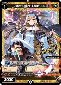 Sister Claire, Code 2434 (Parallel Foil) - Interlude Diva - WIXOSS card