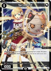 Servant # (Aki Suzuya) (Parallel Foil) - Interlude Diva - WIXOSS card
