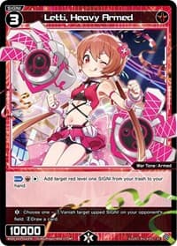 Letti, Heavy Armed - Diva Debut Deck D03: Rei Hirana Akino - WIXOSS card