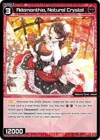 Adamanthia, Natural Crystal - Diva Debut Deck D03: Rei Hirana Akino - WIXOSS card