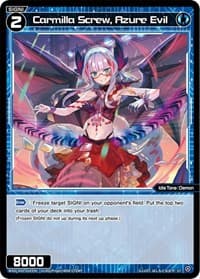 Carmilla Screw, Azure Evil - Diva Debut Deck D05: Bang Tamago Nova - WIXOSS card
