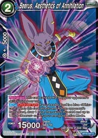 Beerus, Aesthetic of Annihilation - Realm of the Gods - Dragon Ball Super: Masters card