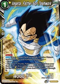 Vegeta, Father-Son Teamwork - Realm of the Gods - Dragon Ball Super: Masters card