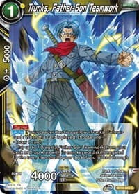 Trunks, Father-Son Teamwork - Realm of the Gods - Dragon Ball Super: Masters card