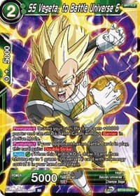 SS Vegeta, to Battle Universe 6 - Realm of the Gods - Dragon Ball Super: Masters card