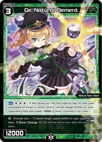 Ge, Natural Element - Diva Debut Deck D06: Sanga Muzica Madoka - WIXOSS card