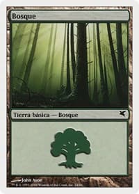 Forest (Spanish) - "Bosque" (B24) - Magic Encyclopedia 2005 (Salvat/Hachette) - Magic: The Gathering card
