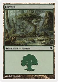 Forest (Italian) - "Foresta" (K32) - Magic Encyclopedia 2005 (Salvat/Hachette) - Magic: The Gathering card