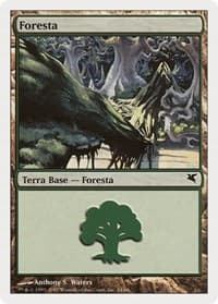 Forest (Italian) - "Foresta" (L24) - Magic Encyclopedia 2005 (Salvat/Hachette) - Magic: The Gathering card
