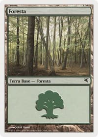 Forest (Italian) - "Foresta" (J33) - Magic Encyclopedia 2005 (Salvat/Hachette) - Magic: The Gathering card