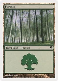 Forest (Italian) - "Foresta" (B34) - Magic Encyclopedia 2005 (Salvat/Hachette) - Magic: The Gathering card