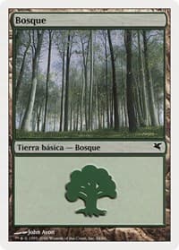Forest (Spanish) - "Bosque" (B34) - Magic Encyclopedia 2005 (Salvat/Hachette) - Magic: The Gathering card