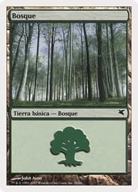 Forest (Spanish) - "Bosque" (I36) - Magic Encyclopedia 2005 (Salvat/Hachette) - Magic: The Gathering card
