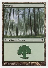 Forest (Italian) - "Foresta" (I36) - Magic Encyclopedia 2005 (Salvat/Hachette) - Magic: The Gathering card
