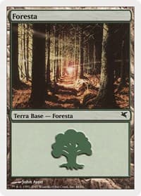 Forest (Italian) - "Foresta" (J44) - Magic Encyclopedia 2005 (Salvat/Hachette) - Magic: The Gathering card