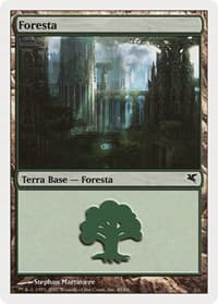 Forest (Italian) - "Foresta" (K45) - Magic Encyclopedia 2005 (Salvat/Hachette) - Magic: The Gathering card