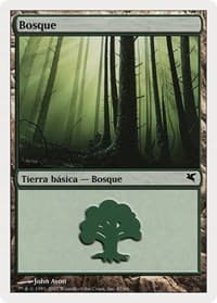 Forest (Spanish) - "Bosque" (I47) - Magic Encyclopedia 2005 (Salvat/Hachette) - Magic: The Gathering card