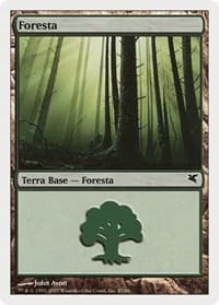 Forest (Italian) - "Foresta" (K47) - Magic Encyclopedia 2005 (Salvat/Hachette) - Magic: The Gathering card