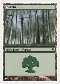 Forest (Italian) - "Foresta" (J56) - Magic Encyclopedia 2005 (Salvat/Hachette) - Magic: The Gathering card