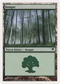 Forest (Spanish) - "Bosque" (J56) - Magic Encyclopedia 2005 (Salvat/Hachette) - Magic: The Gathering card