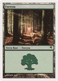 Forest (Italian) - "Foresta" (J57) - Magic Encyclopedia 2005 (Salvat/Hachette) - Magic: The Gathering card