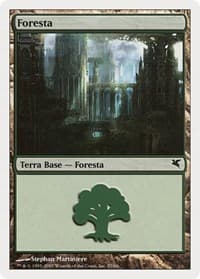 Forest (Italian) - "Foresta" (K57) - Magic Encyclopedia 2005 (Salvat/Hachette) - Magic: The Gathering card