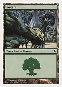 Forest (Italian) - "Foresta" (K56) - Magic Encyclopedia 2005 (Salvat/Hachette) - Magic: The Gathering card