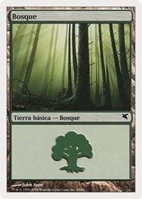 Forest (Spanish) - "Bosque" (B59) - Magic Encyclopedia 2005 (Salvat/Hachette) - Magic: The Gathering card