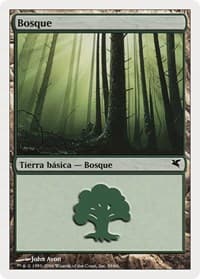 Forest (Spanish) - "Bosque" (D59) - Magic Encyclopedia 2005 (Salvat/Hachette) - Magic: The Gathering card