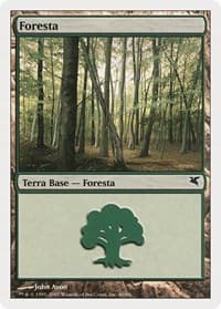 Forest (Italian) - "Foresta" (D60) - Magic Encyclopedia 2005 (Salvat/Hachette) - Magic: The Gathering card