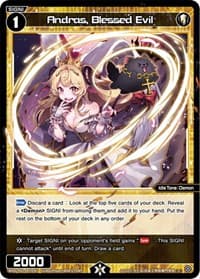 Andras, Blessed Evil - Glowing Diva - WIXOSS card