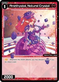 Amethystal, Natural Crystal - Glowing Diva - WIXOSS card