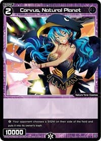 Corvus, Natural Planet - Glowing Diva - WIXOSS card